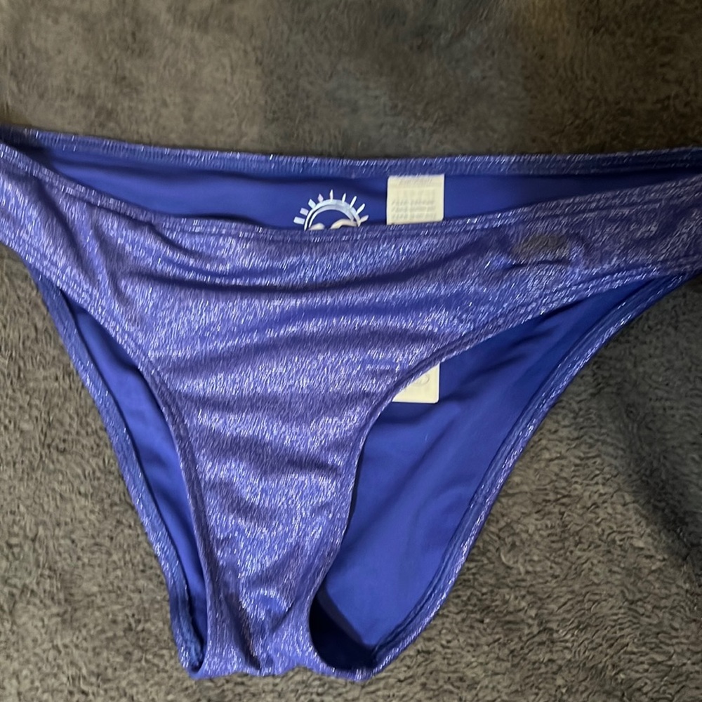COPY - holister dark blue glitter swimsuit bottoms